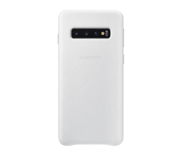 Etui Leather Cover do Samsung Galaxy S10 białe - 478363 - zdjęcie